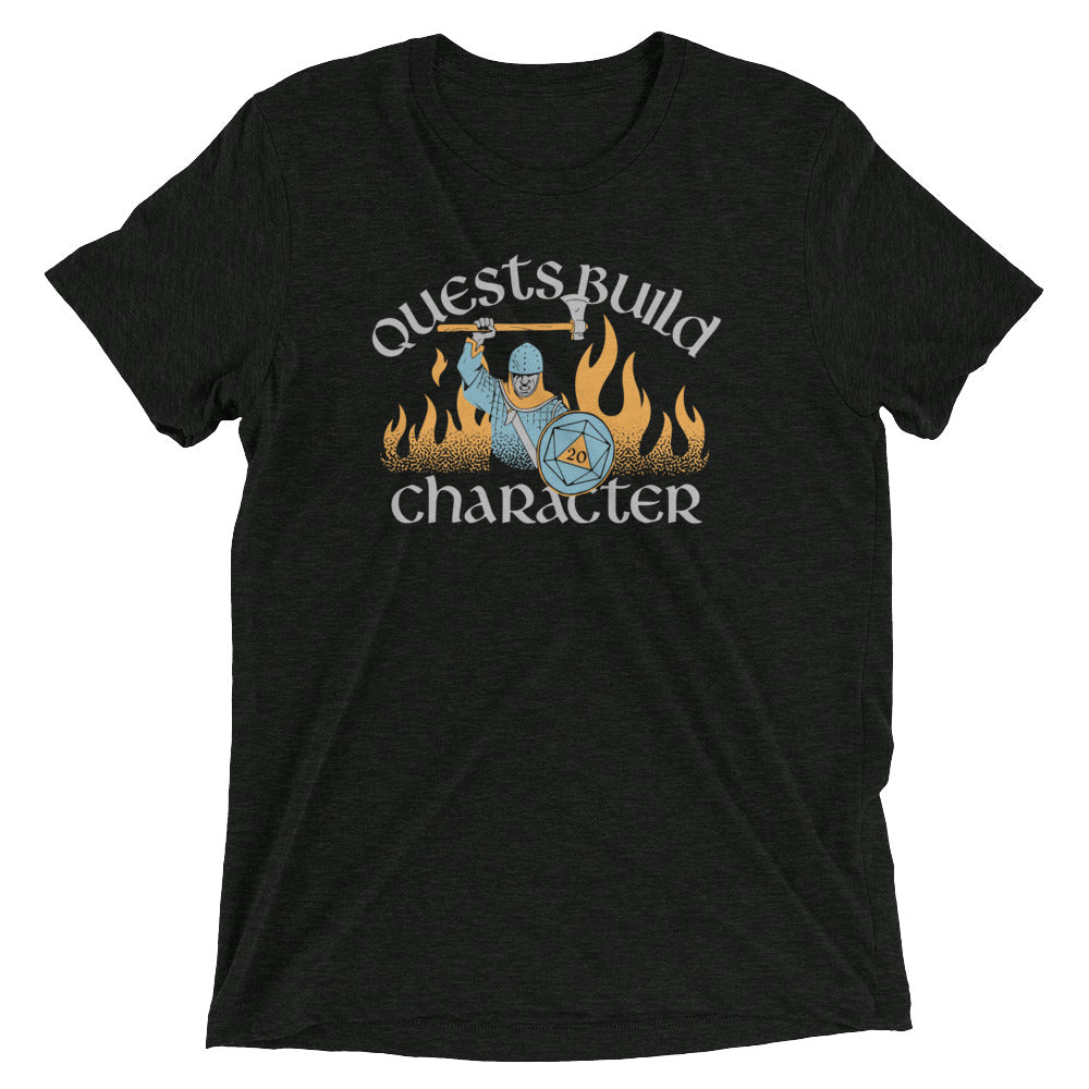 Quests Build Character Men's Tri-Blend - Adult & Kids T-Shirts, Sweatshirts & Hoodies apparel design preview 1