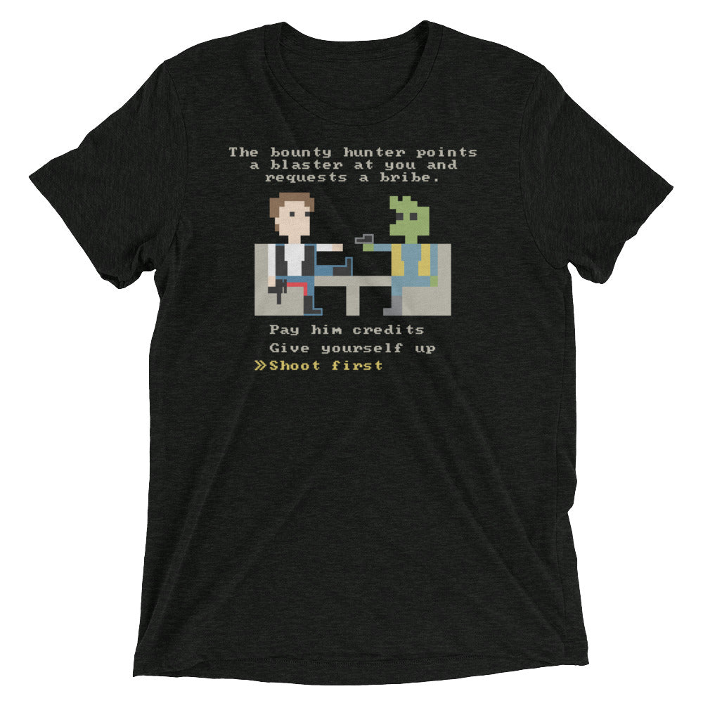 The Bounty Hunter Men's Tri-Blend - Adult & Kids T-Shirts, Sweatshirts & Hoodies apparel design preview 1