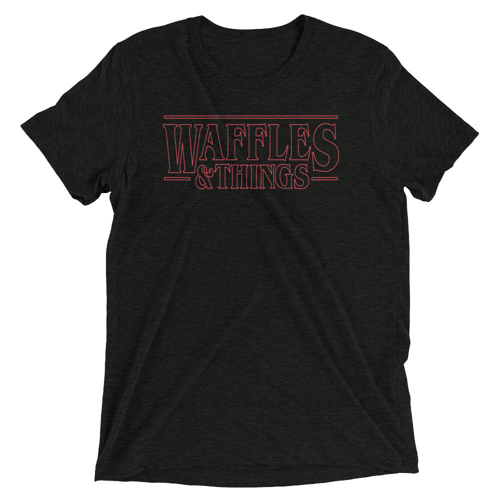 Waffles Things Men's Tri-Blend - Adult & Kids T-Shirts, Sweatshirts & Hoodies apparel design preview 1