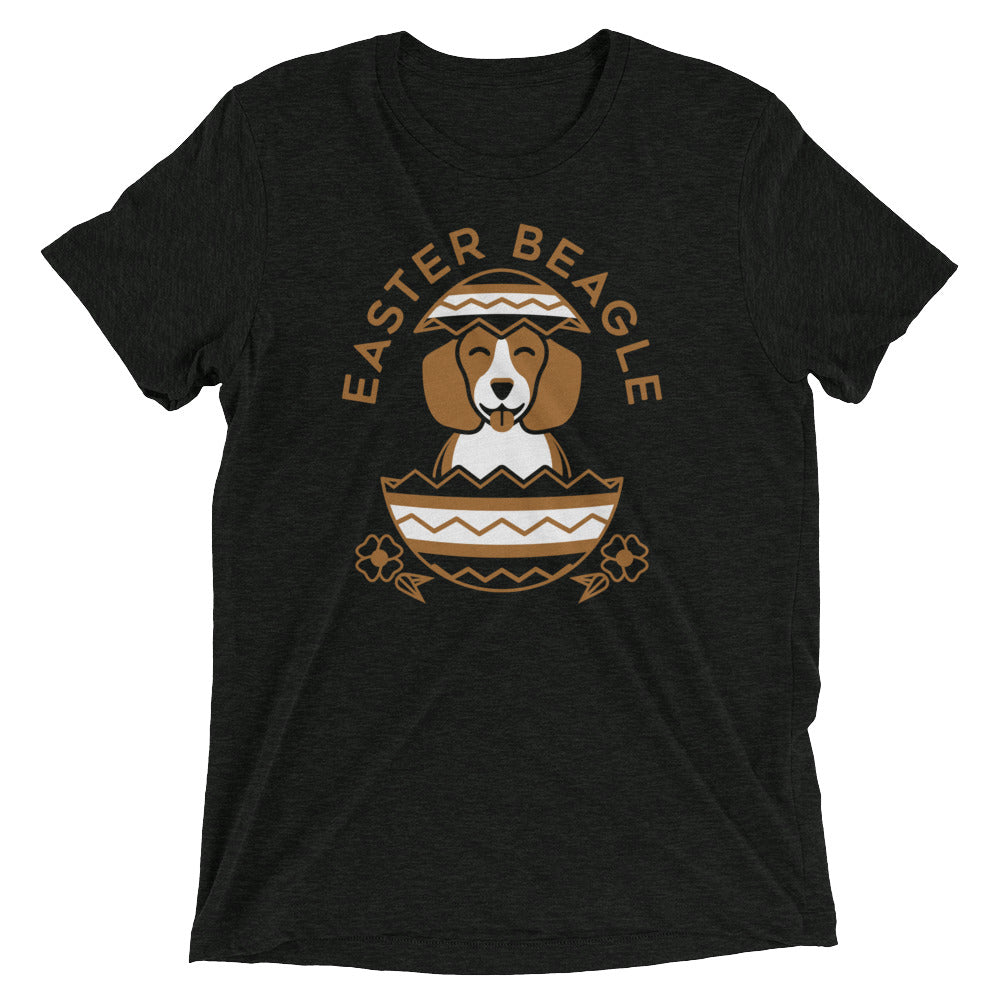 Easter Beagle Men's Tri-Blend - Adult & Kids T-Shirts, Sweatshirts & Hoodies apparel design preview 1