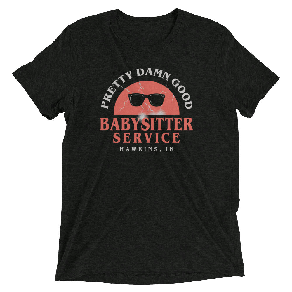 Pretty Damn Good Babysitter Service Men's Tri-Blend - Adult & Kids T-Shirts, Sweatshirts & Hoodies apparel design preview 1