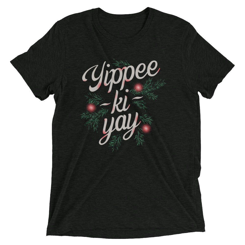 Yippee-Ki-Yay Men's Tri-Blend - Adult & Kids T-Shirts, Sweatshirts & Hoodies apparel design preview 1