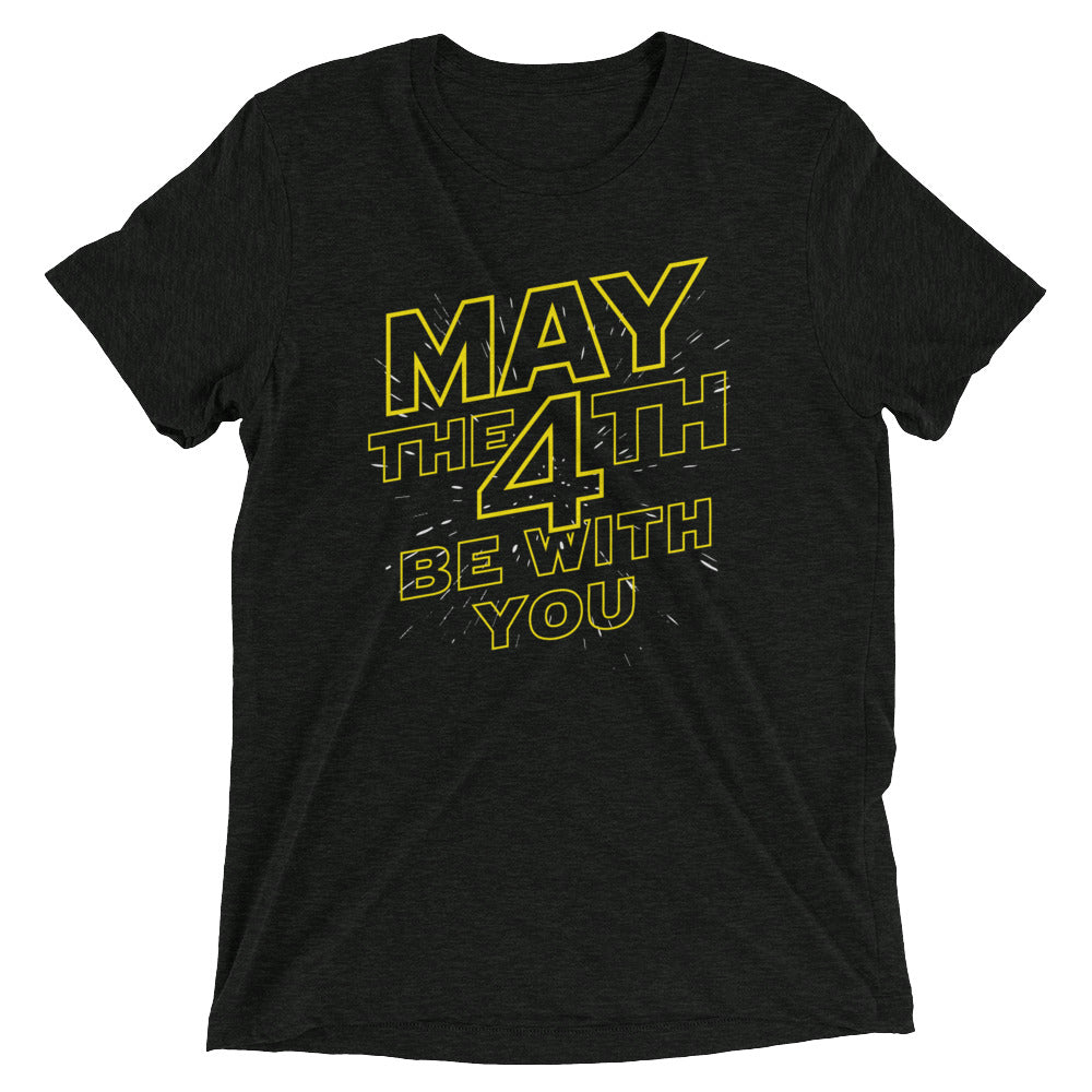 May The 4th Be With You Men's Tri-Blend - Adult & Kids T-Shirts, Sweatshirts & Hoodies apparel design preview 1