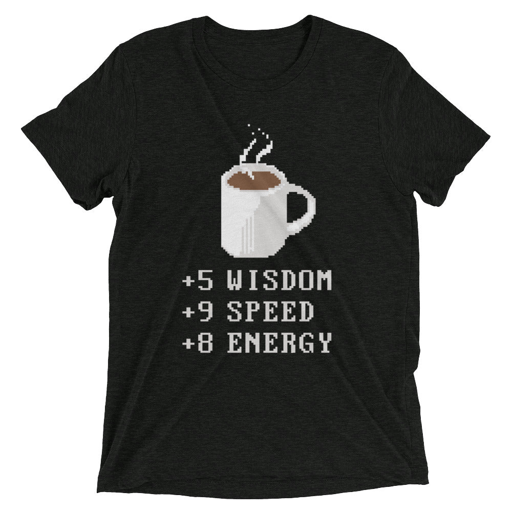 Coffee Plus To Stats Men's Tri-Blend - Adult & Kids T-Shirts, Sweatshirts & Hoodies apparel design preview 1