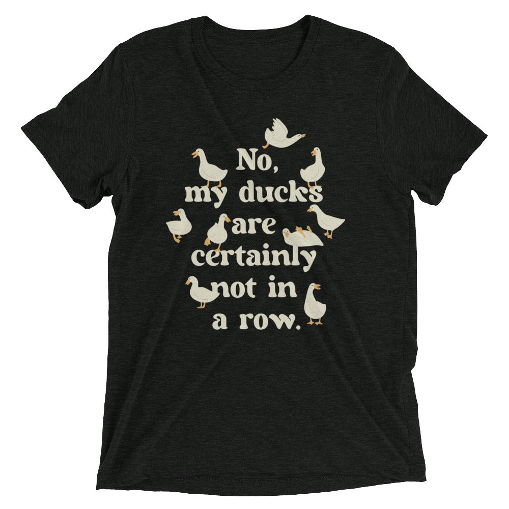 No, My Ducks Are Certainly Not In A Row Men's - Adult & Kids T-Shirts, Sweatshirts & Hoodies apparel design preview 1