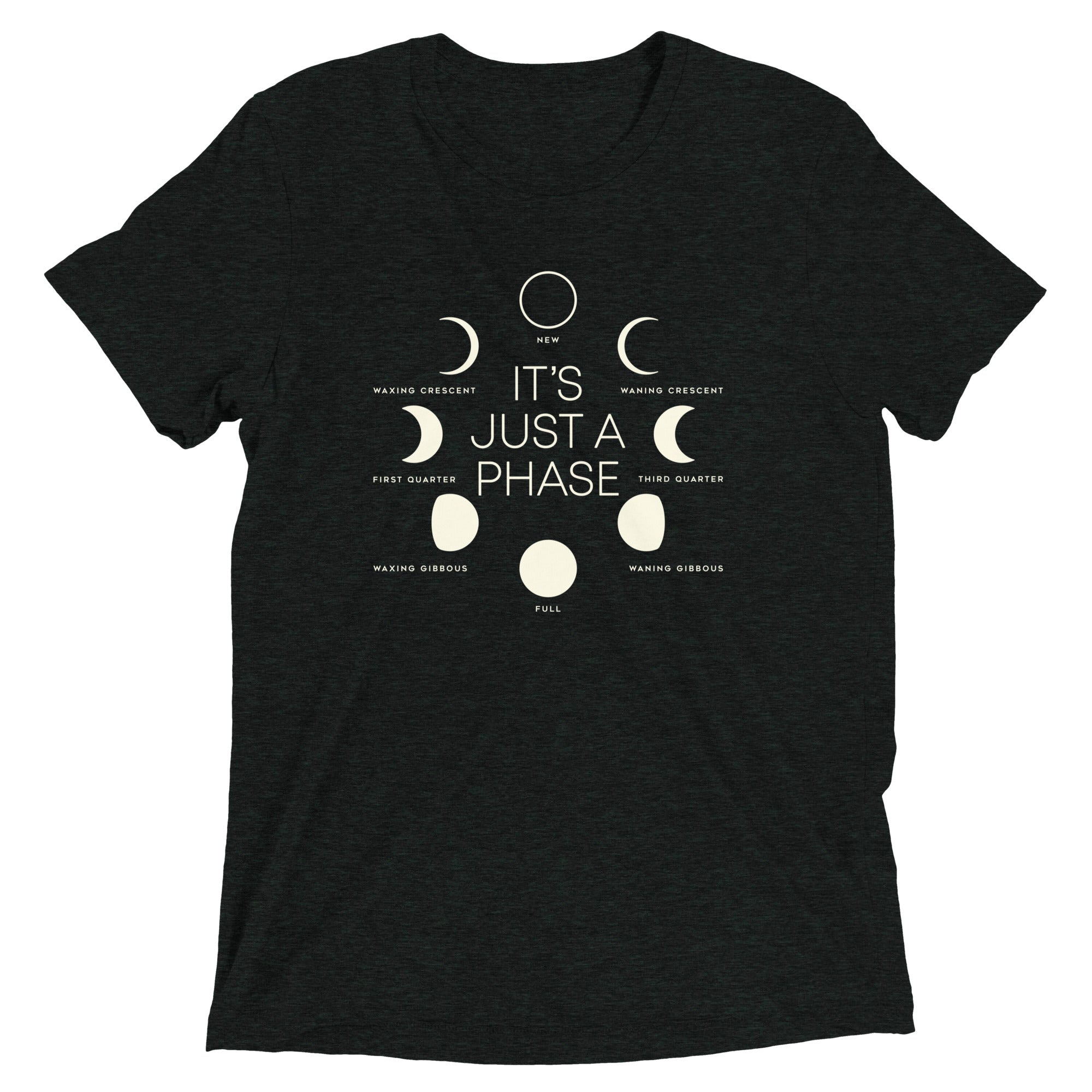 It's Just A Phase Men's Tri-Blend - Adult & Kids T-Shirts, Sweatshirts & Hoodies apparel design preview 1