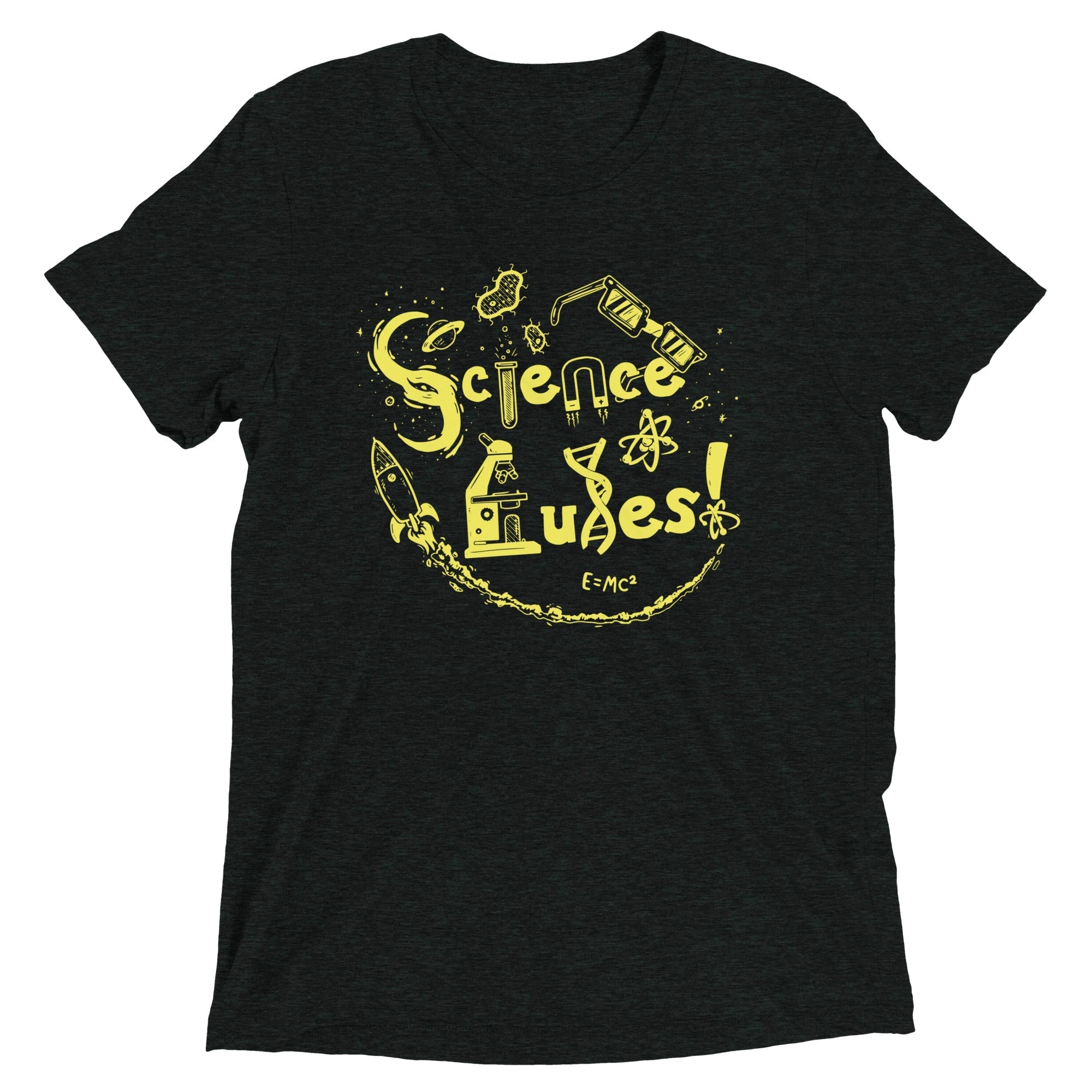 Science Rules! Men's Tri-Blend - Adult & Kids T-Shirts, Sweatshirts & Hoodies apparel design preview 1