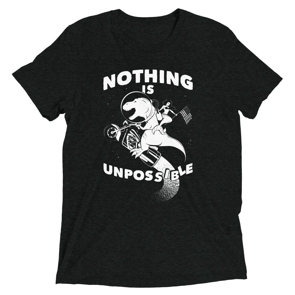 Nothing Is Unpossible Men's Tri-Blend - Adult & Kids T-Shirts, Sweatshirts & Hoodies apparel design preview 1