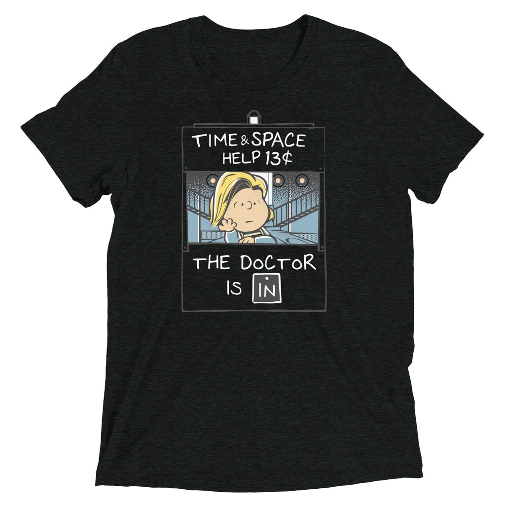 13th Doctor Is In Men's Tri-Blend - Adult & Kids T-Shirts, Sweatshirts & Hoodies apparel design preview 1