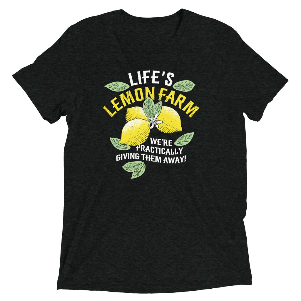 Life's Lemon Farm Men's Tri-Blend - Adult & Kids T-Shirts, Sweatshirts & Hoodies apparel design preview 1