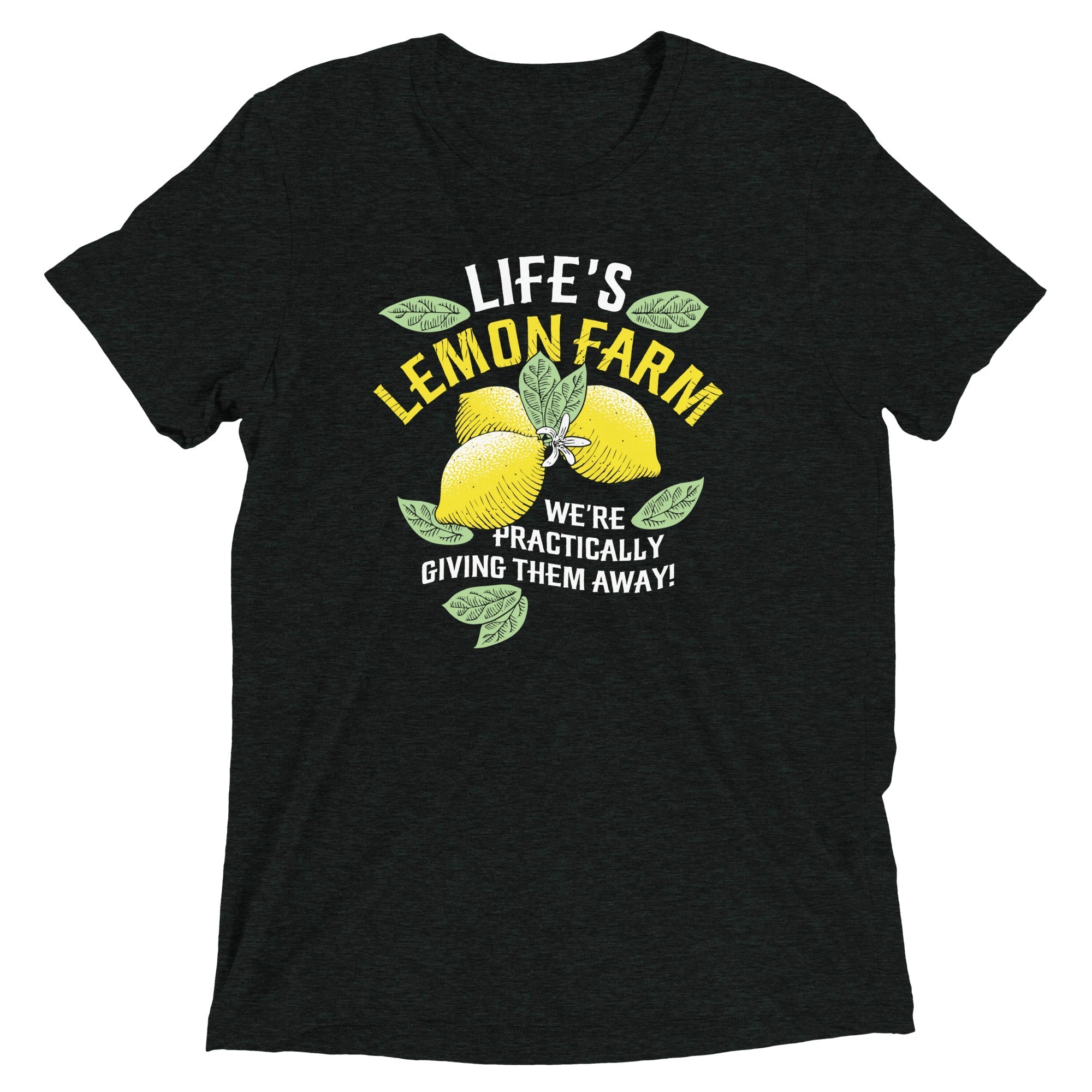Life's Lemon Farm Men's Tri-Blend - Adult & Kids T-Shirts, Sweatshirts & Hoodies apparel design preview 1