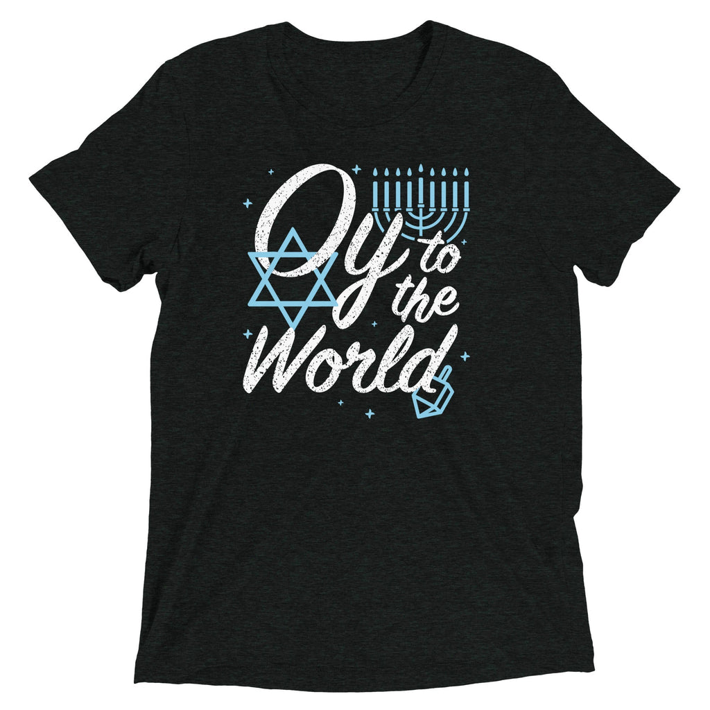 Oy To The World Men's Tri-Blend - Adult & Kids T-Shirts, Sweatshirts & Hoodies apparel design preview 1
