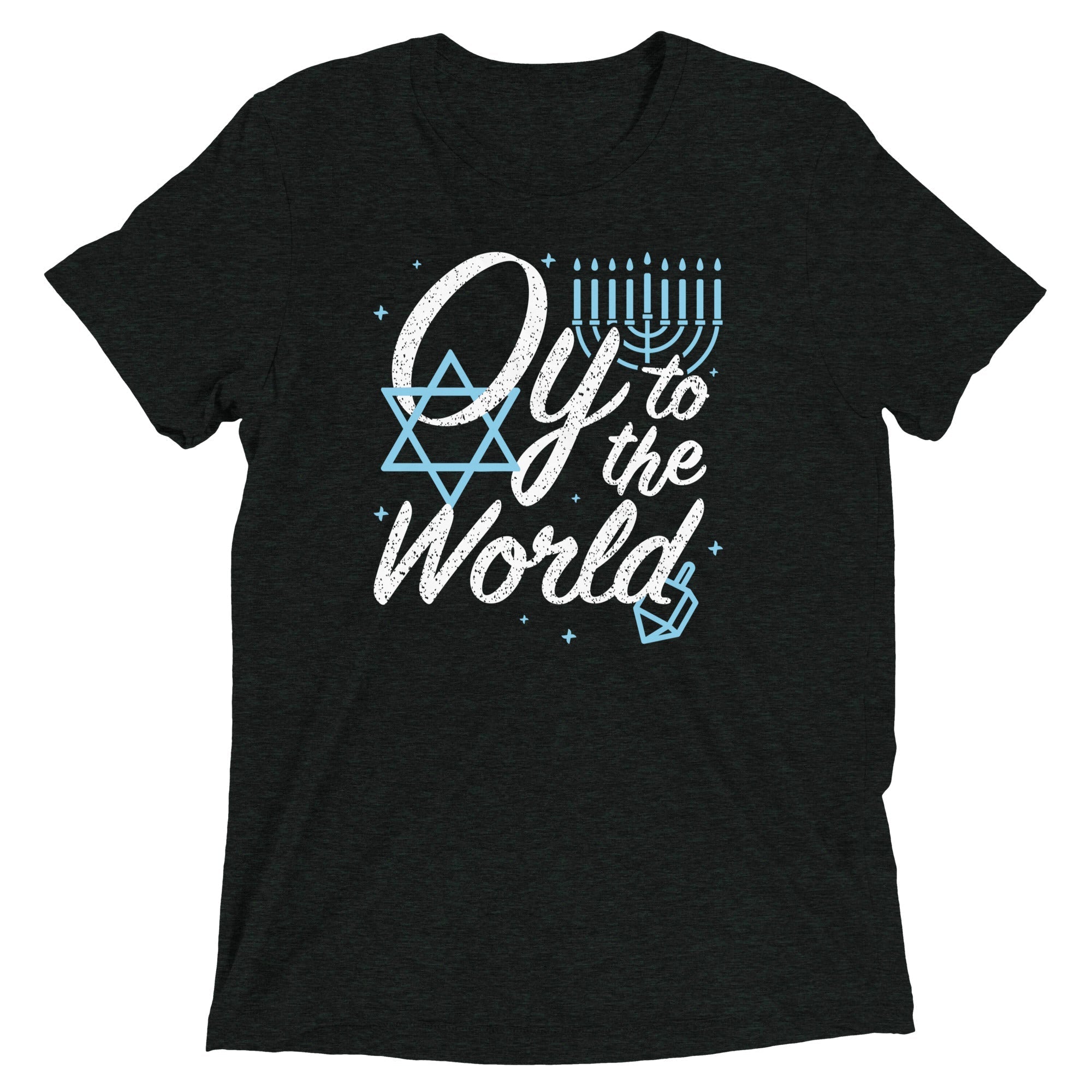 Oy To The World Men's Tri-Blend - Adult & Kids T-Shirts, Sweatshirts & Hoodies apparel design preview 1