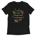 I Came. Saw. Forgot What Was Doing. Men's Tri-Blend - Adult & Kids T-Shirts, Sweatshirts & Hoodies apparel design preview 1