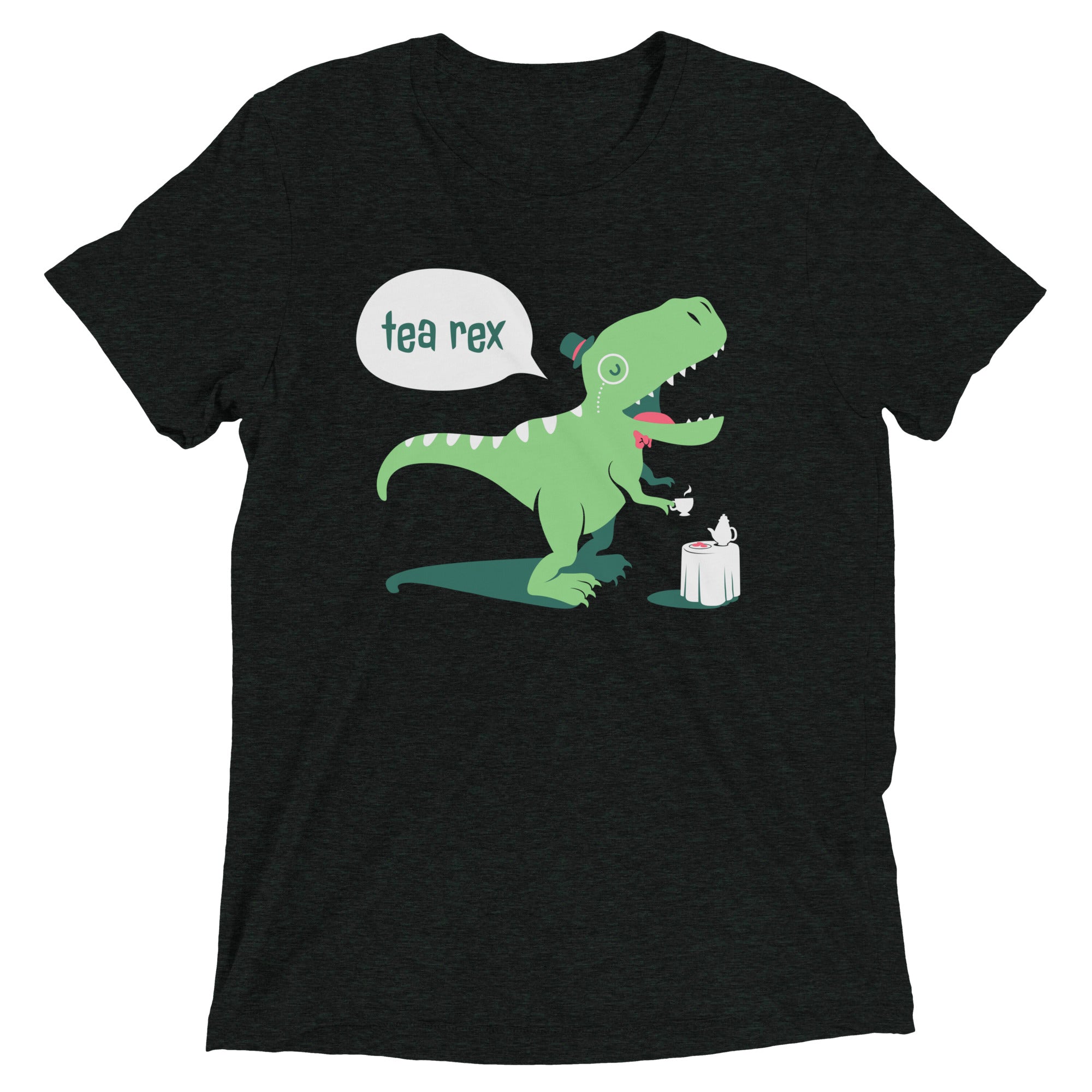 Tea Rex Men's Tri-Blend - Adult & Kids T-Shirts, Sweatshirts & Hoodies apparel design preview 1