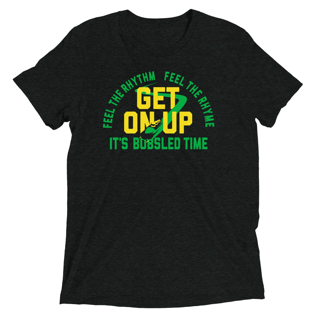 It's Bobsled Time Men's Tri-Blend - Adult & Kids T-Shirts, Sweatshirts & Hoodies apparel design preview 1
