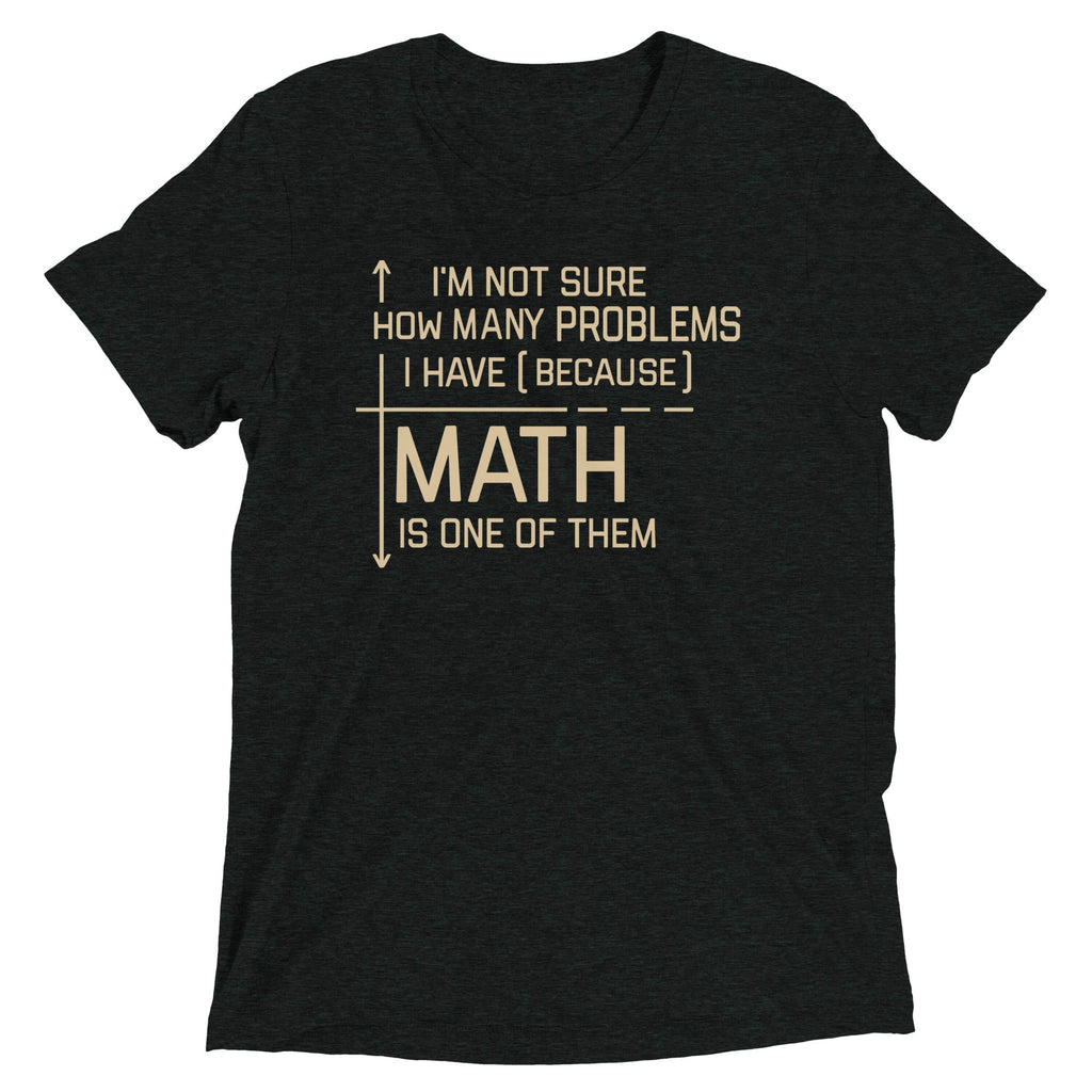 I'm Not Sure How Many Problems I Have Men's Tri-Blend - Adult & Kids T-Shirts, Sweatshirts & Hoodies apparel design preview 1