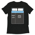 Where I Sleep, My Dog Sleeps Men's Tri-Blend - Adult & Kids T-Shirts, Sweatshirts & Hoodies apparel design preview 1