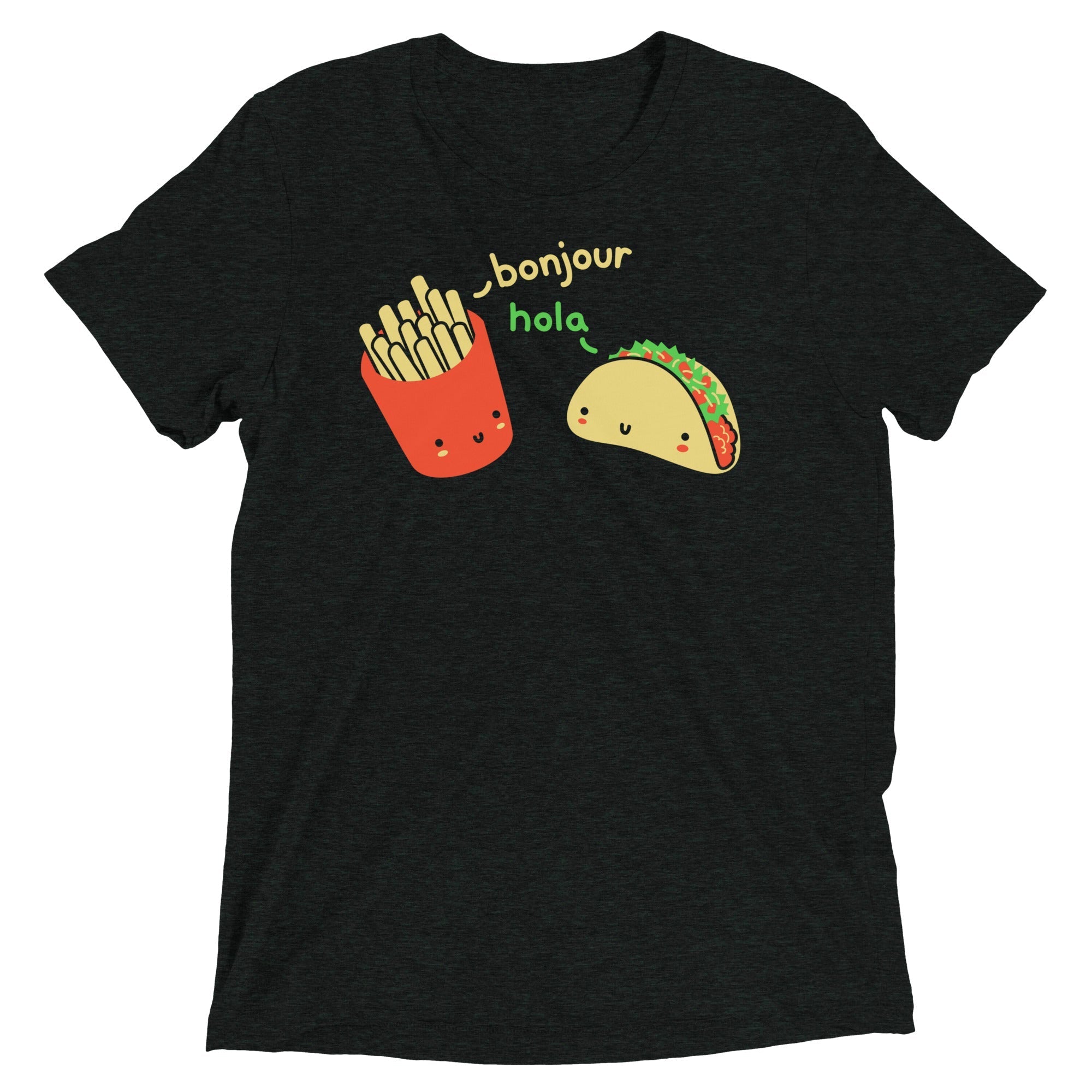 Hola Taco Men's Tri-Blend - Adult & Kids T-Shirts, Sweatshirts & Hoodies apparel design preview 1