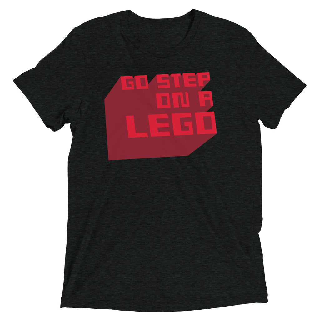 Go Step On A Lego Men's Tri-Blend - Adult & Kids T-Shirts, Sweatshirts & Hoodies apparel design preview 1
