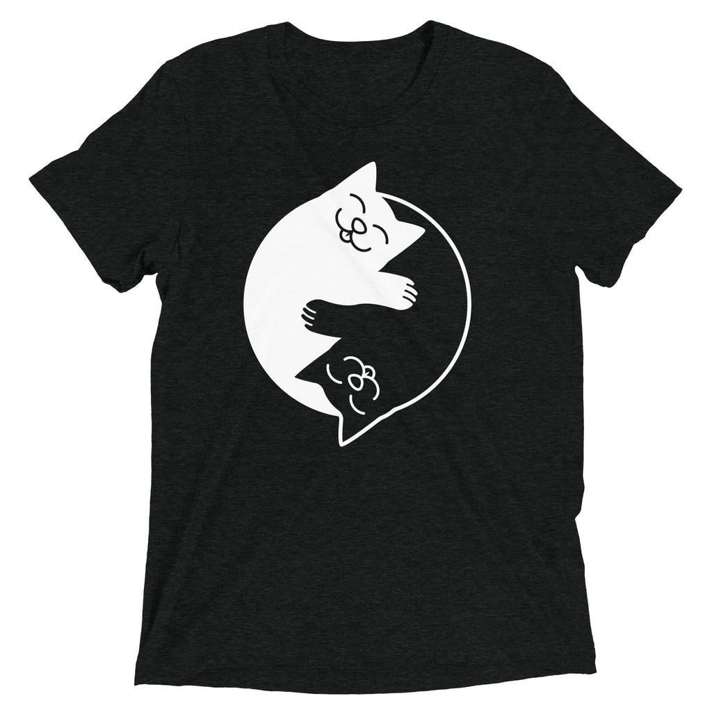 Yin Yang Cats Men's Tri-Blend - Adult & Kids T-Shirts, Sweatshirts & Hoodies apparel design preview 1