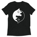 Yin Yang Cats Men's Tri-Blend - Adult & Kids T-Shirts, Sweatshirts & Hoodies apparel design preview 1