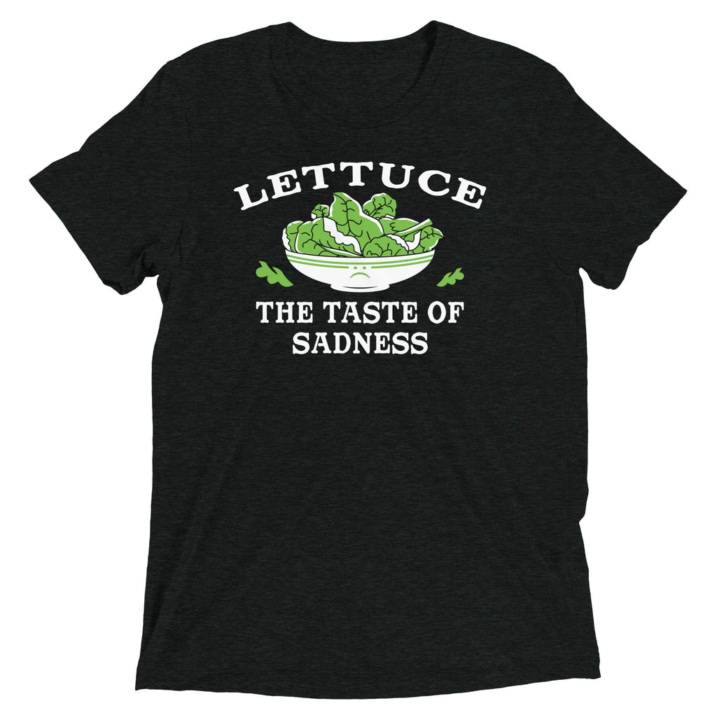 Lettuce, The Taste Of Sadness Men's Tri-Blend - Adult & Kids T-Shirts, Sweatshirts & Hoodies apparel design preview 1