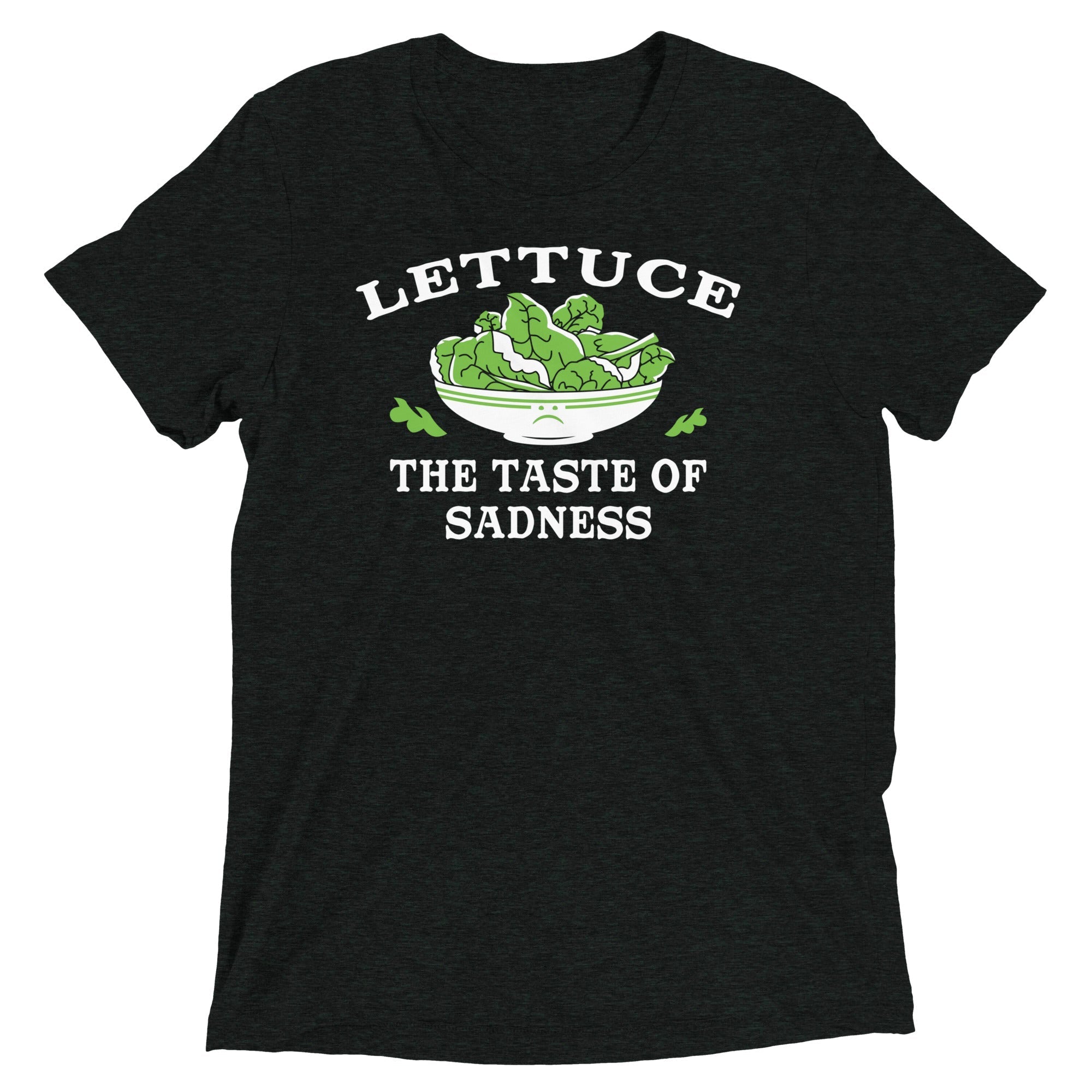 Lettuce, The Taste Of Sadness Men's Tri-Blend - Adult & Kids T-Shirts, Sweatshirts & Hoodies apparel design preview 1