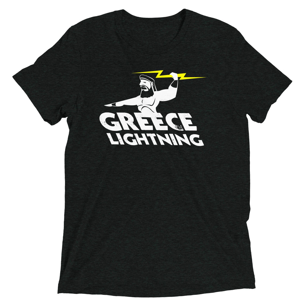 Greece Lightning Men's Tri-Blend - Adult & Kids T-Shirts, Sweatshirts & Hoodies apparel design preview 1