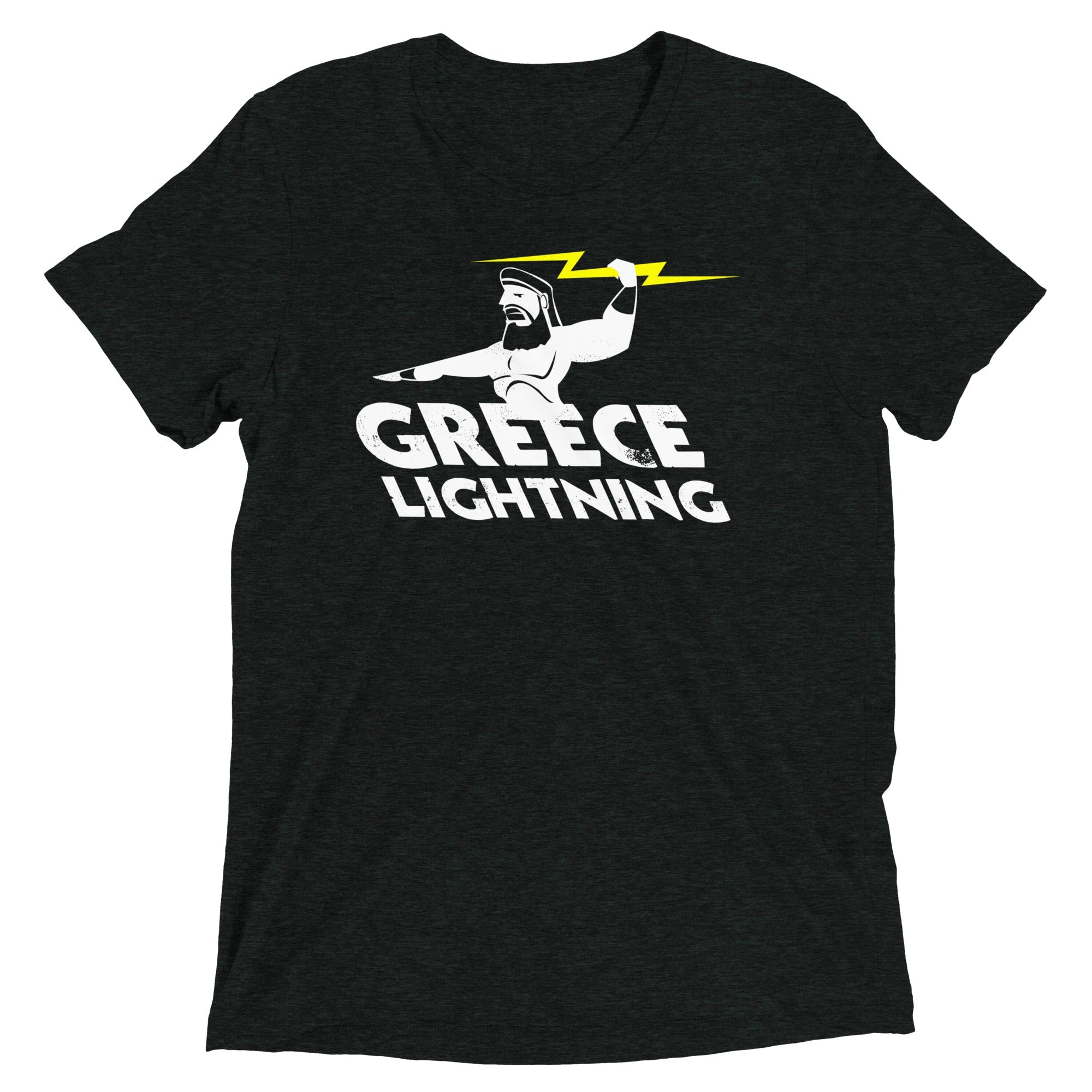 Greece Lightning Men's Tri-Blend - Adult & Kids T-Shirts, Sweatshirts & Hoodies apparel design preview 1