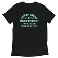 Everything In Moderation Including Men's Tri-Blend - Adult & Kids T-Shirts, Sweatshirts & Hoodies apparel design preview 1