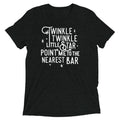 Point Me To The Nearest Bar Men's Tri-Blend - Adult & Kids T-Shirts, Sweatshirts & Hoodies apparel design preview 1