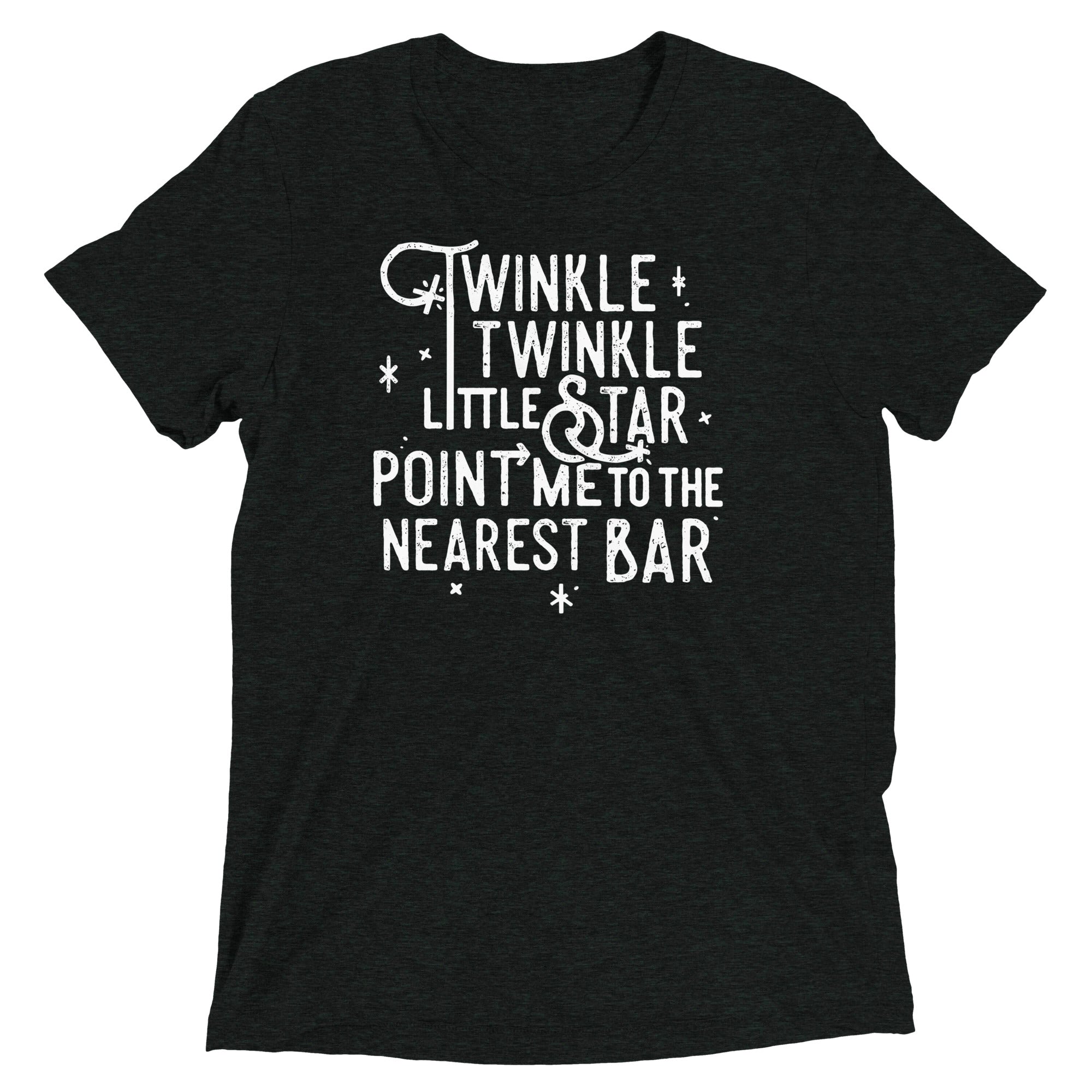 Point Me To The Nearest Bar Men's Tri-Blend - Adult & Kids T-Shirts, Sweatshirts & Hoodies apparel design preview 1