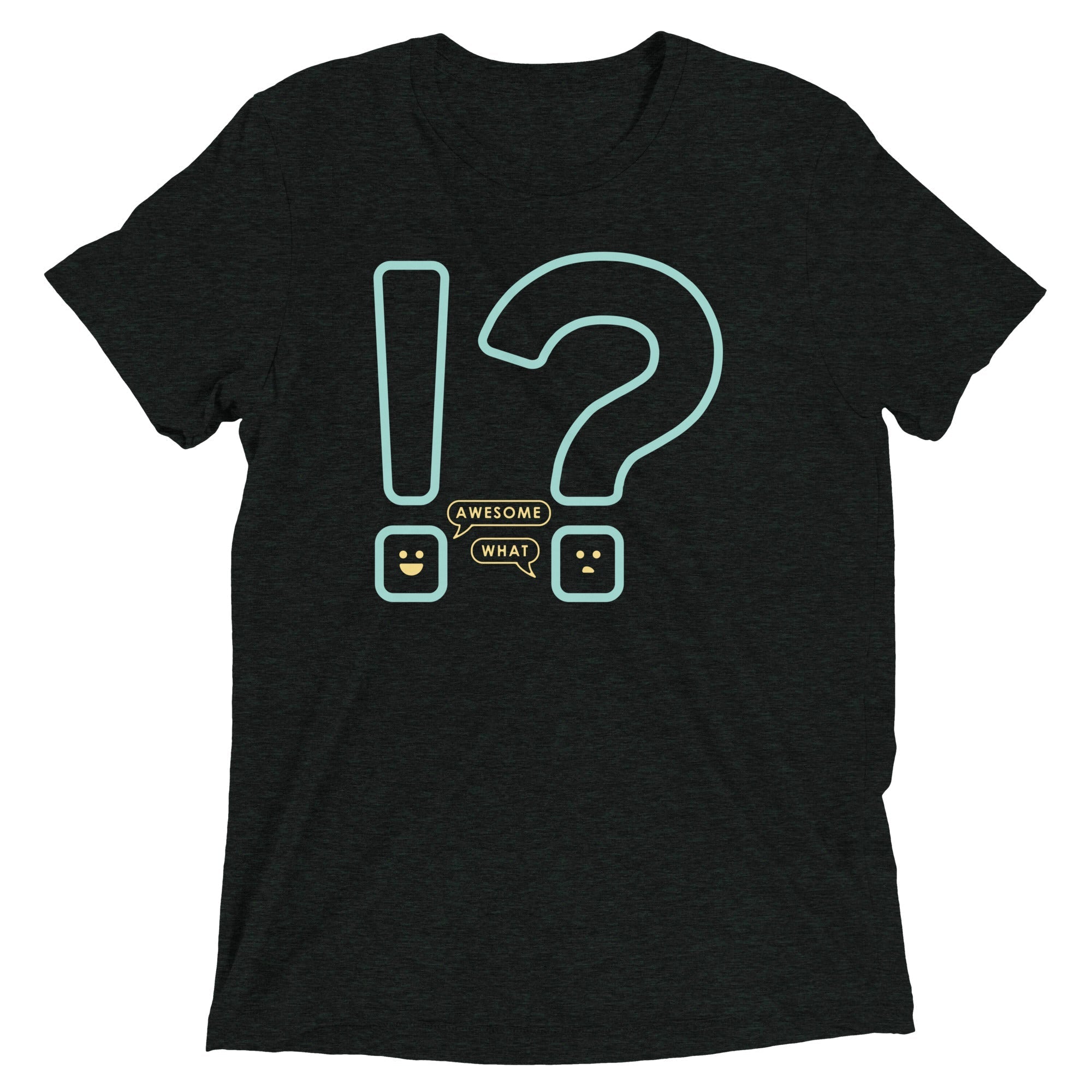 Awesome! What? Men's Tri-Blend - Adult & Kids T-Shirts, Sweatshirts & Hoodies apparel design preview 1