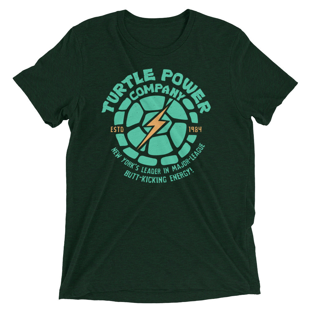 Turtle Power Company Men's Tri-Blend - Adult & Kids T-Shirts, Sweatshirts & Hoodies apparel design preview 1