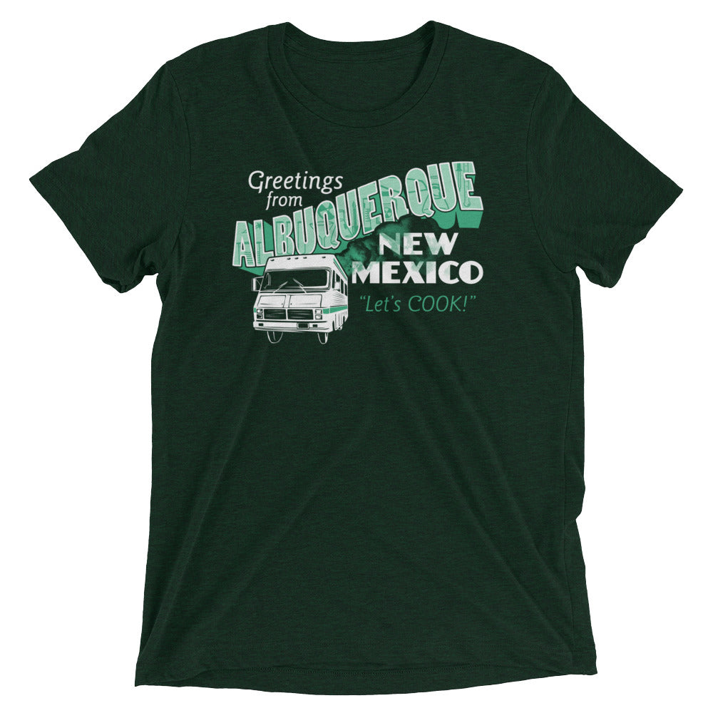 Greetings From Albuquerque Men's Tri-Blend - Adult & Kids T-Shirts, Sweatshirts & Hoodies apparel design preview 1