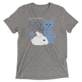 Bunny And Kitty Men's Tri-Blend - Adult & Kids T-Shirts, Sweatshirts & Hoodies apparel design preview 1