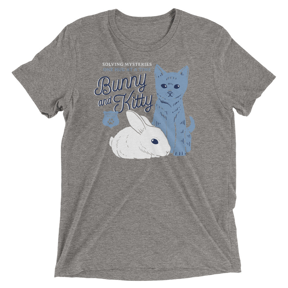Bunny And Kitty Men's Tri-Blend - Adult & Kids T-Shirts, Sweatshirts & Hoodies apparel design preview 1