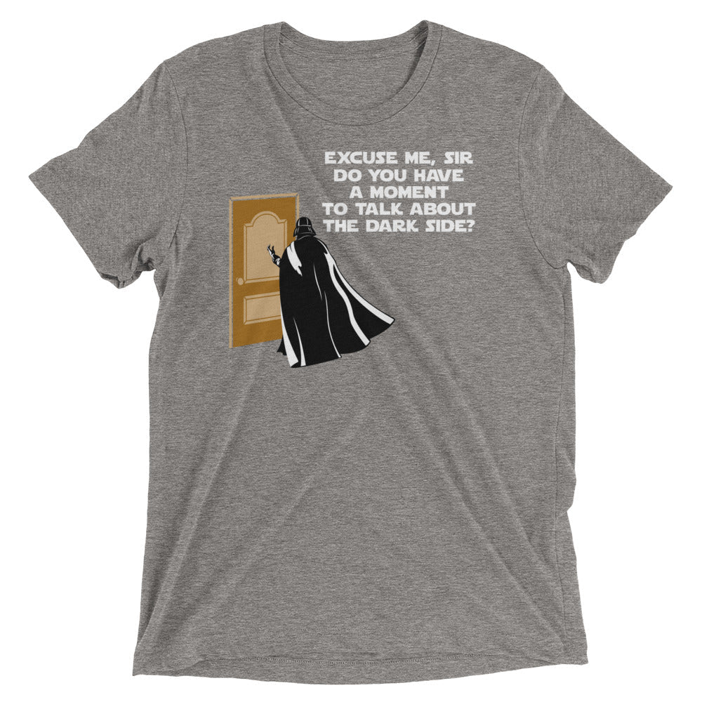 A Moment To Talk About The Dark Side Men's Tri-Blend - Adult & Kids T-Shirts, Sweatshirts & Hoodies apparel design preview 1