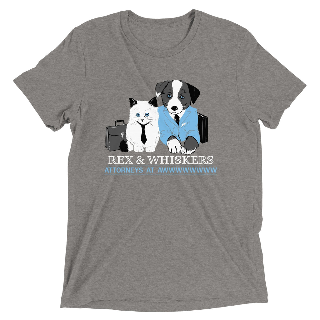 Rex and Whiskers Attorneys Men's Tri-Blend - Adult & Kids T-Shirts, Sweatshirts & Hoodies apparel design preview 1