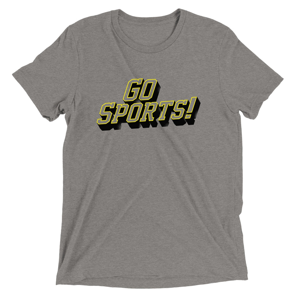 Go Sports! Men's Tri-Blend - Adult & Kids T-Shirts, Sweatshirts & Hoodies apparel design preview 1