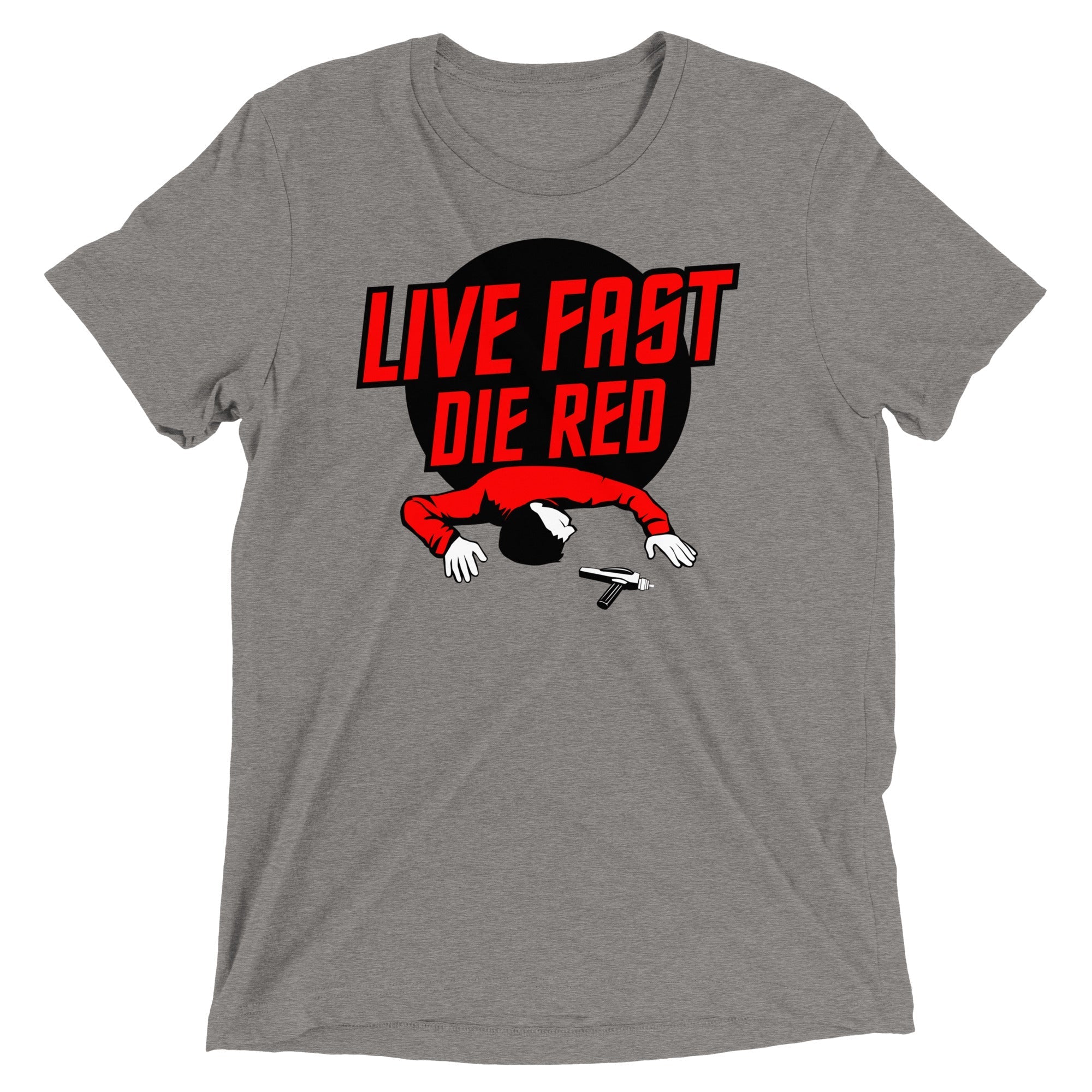 Live Fast Die Red Men's Tri-Blend - Adult & Kids T-Shirts, Sweatshirts & Hoodies apparel design preview 1