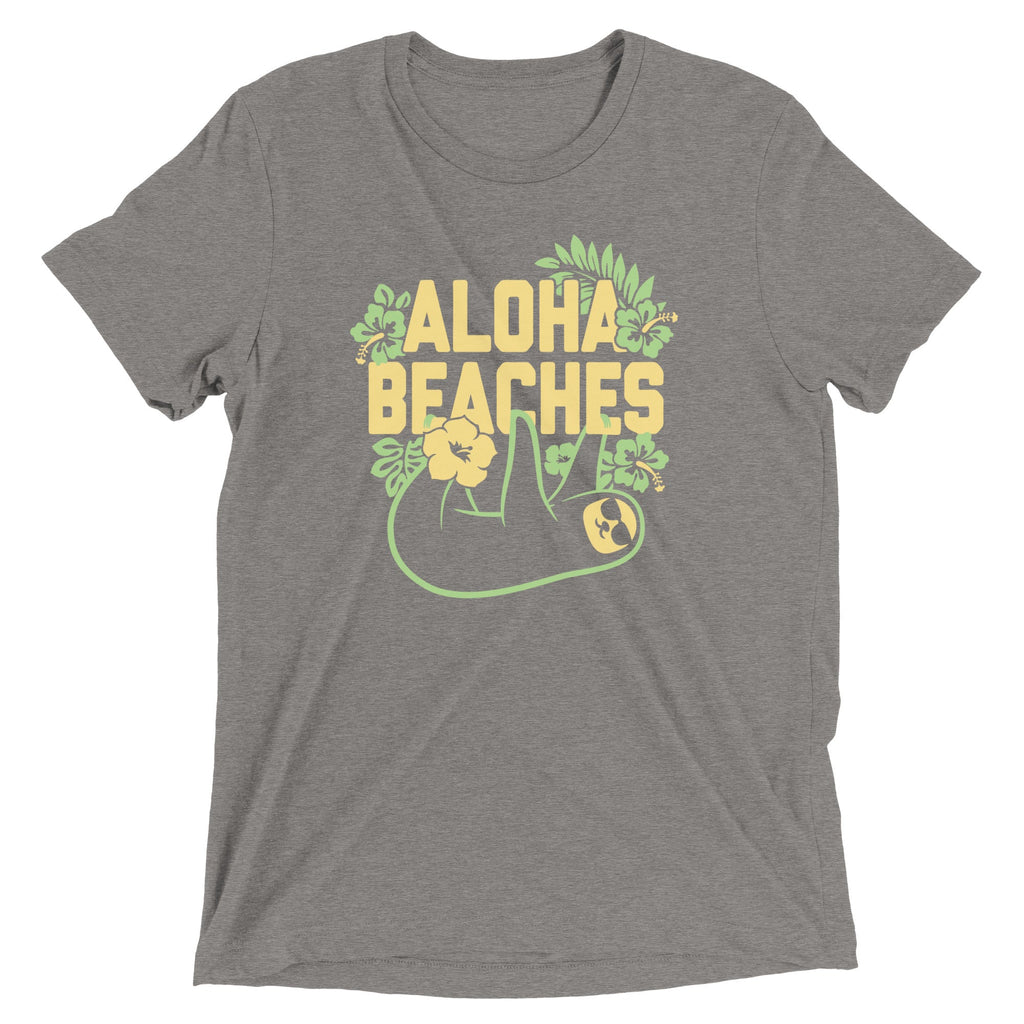 Aloha Beaches Men's Tri-Blend - Adult & Kids T-Shirts, Sweatshirts & Hoodies apparel design preview 1