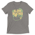 Aloha Beaches Men's Tri-Blend - Adult & Kids T-Shirts, Sweatshirts & Hoodies apparel design preview 1
