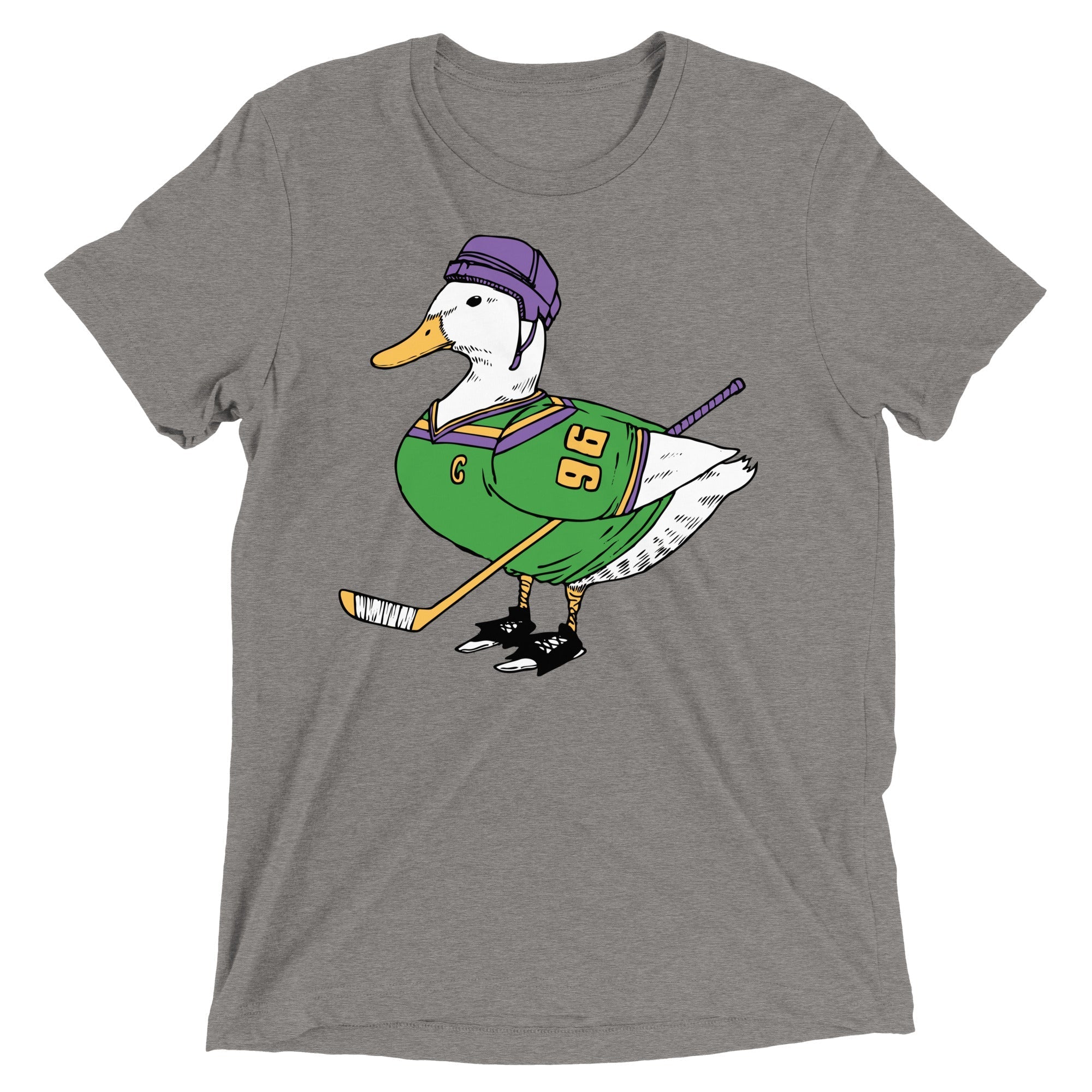 Mighty Duck Men's Tri-Blend - Adult & Kids T-Shirts, Sweatshirts & Hoodies apparel design preview 1