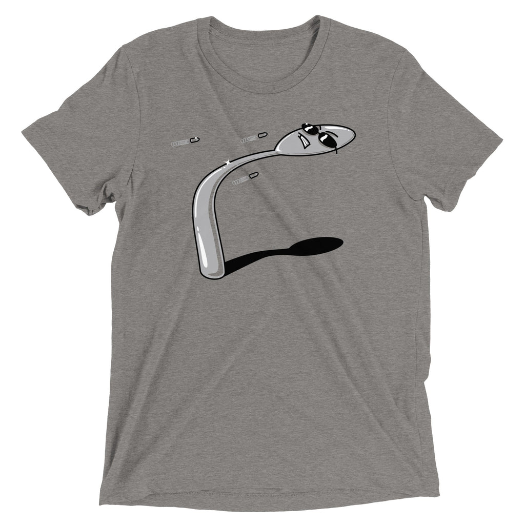 There Is No Spoon Men's Tri-Blend - Adult & Kids T-Shirts, Sweatshirts & Hoodies apparel design preview 1
