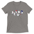 Vowel Party Time Men's Tri-Blend - Adult & Kids T-Shirts, Sweatshirts & Hoodies apparel design preview 1