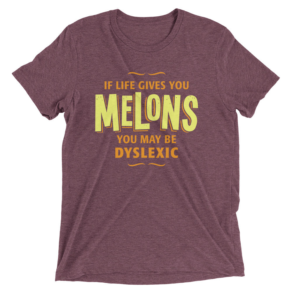 If Life Gives You Melons Men's Tri-Blend - Adult & Kids T-Shirts, Sweatshirts & Hoodies apparel design preview 1