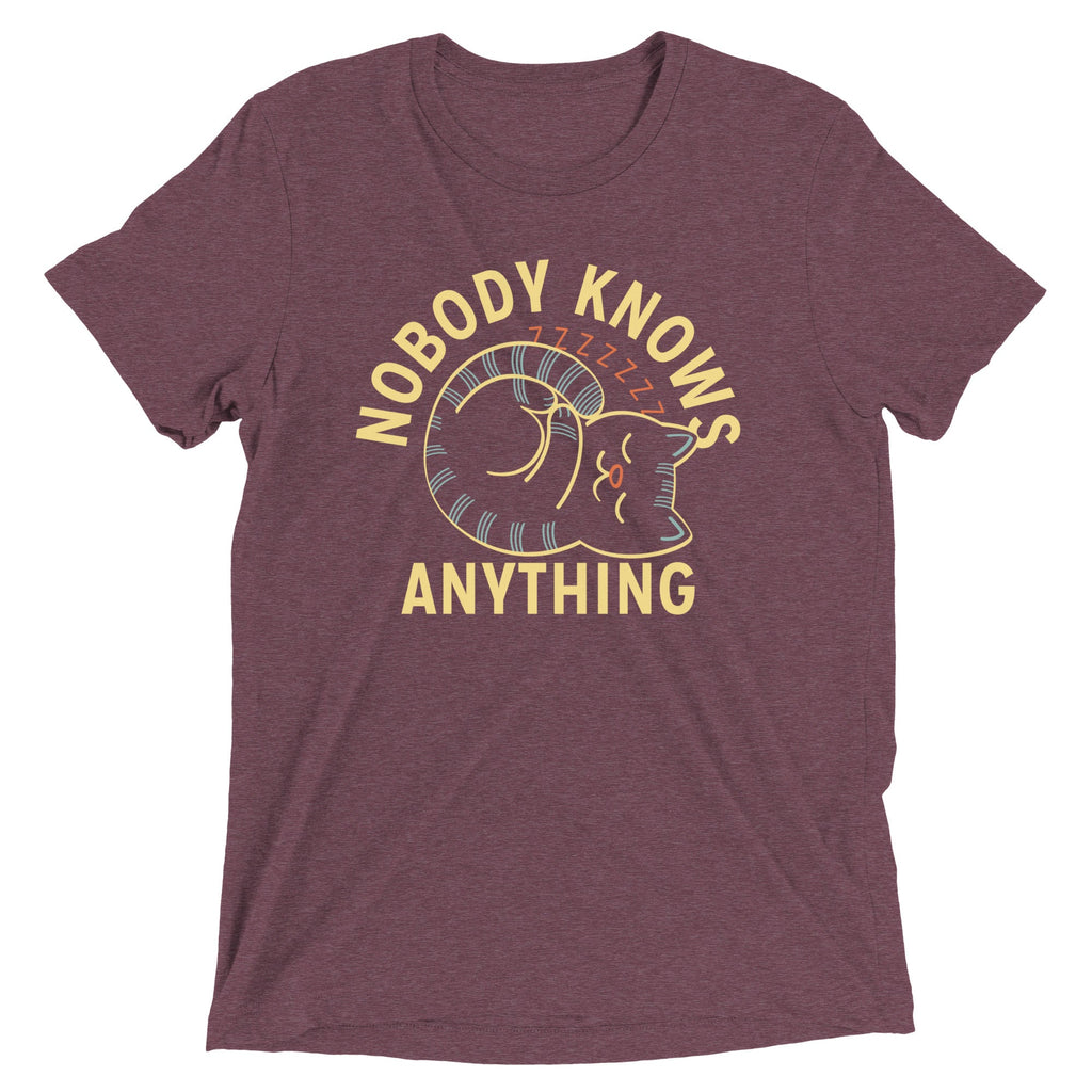 Nobody Knows Anything Men's Tri-Blend - Adult & Kids T-Shirts, Sweatshirts & Hoodies apparel design preview 1