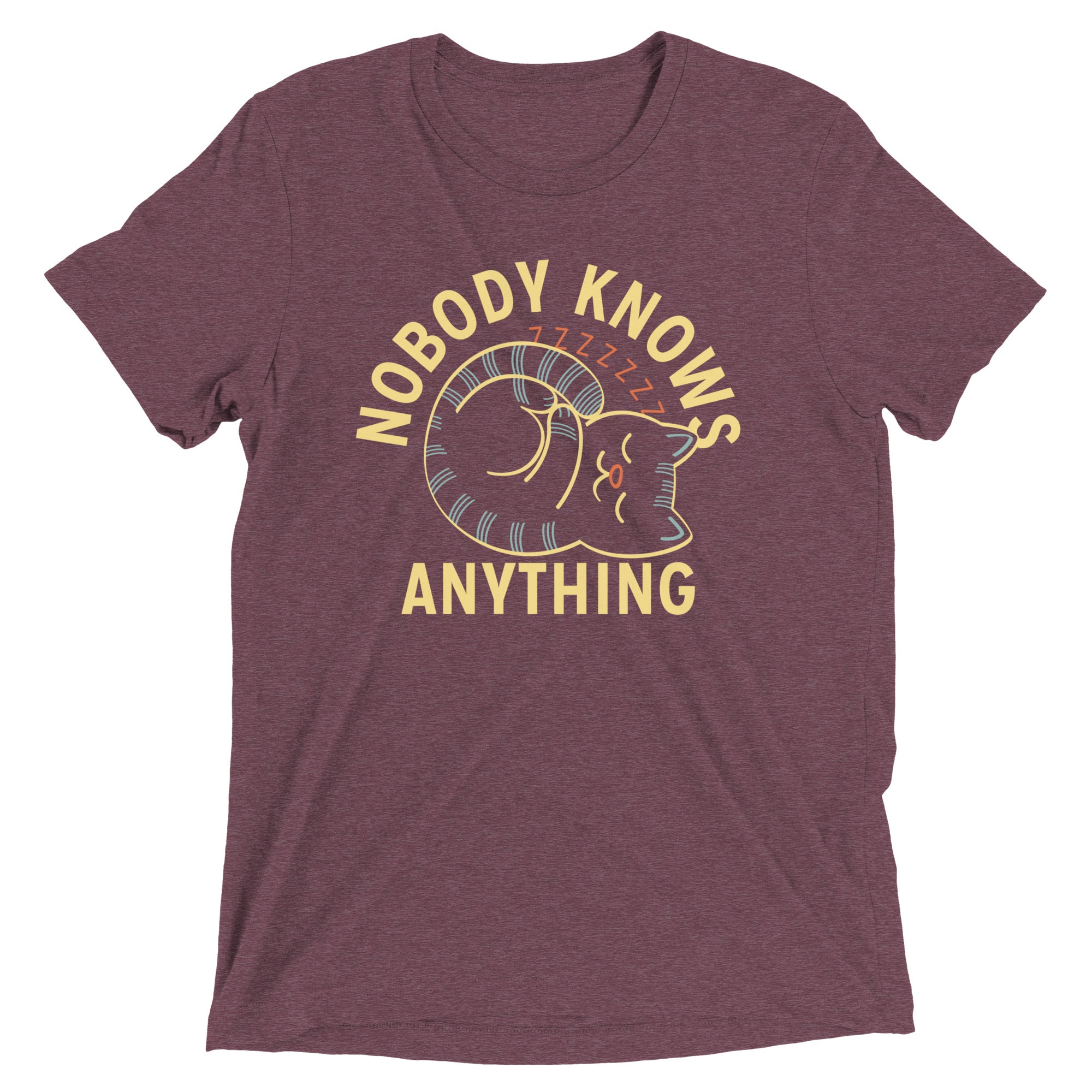 Nobody Knows Anything Men's Tri-Blend - Adult & Kids T-Shirts, Sweatshirts & Hoodies apparel design preview 1